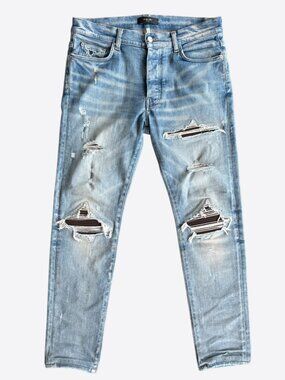Amiri Clay Indigo & Brown Patch MX1 Jeans